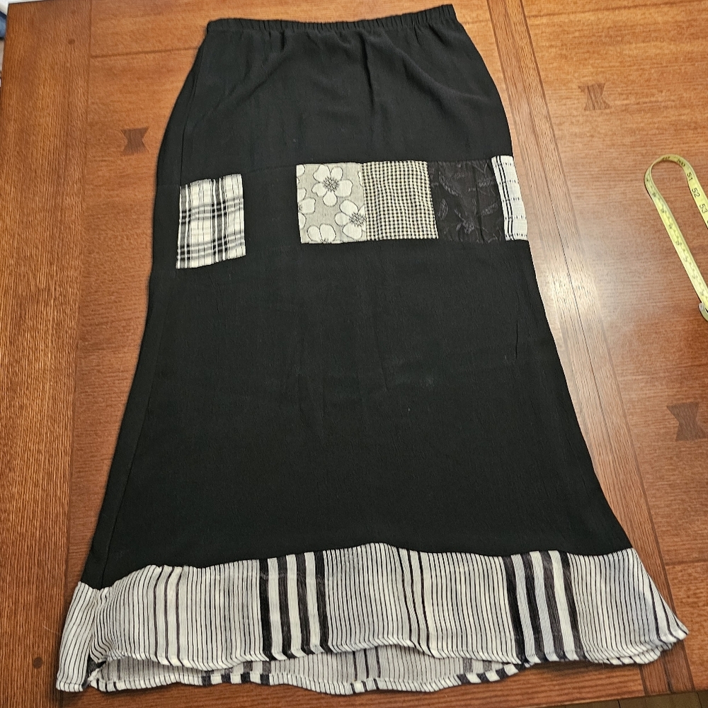 Jackie Loves Johh Laggonlook Patchwork Skirt XL